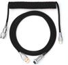 1.8m Coiled Keyboard Cable USB C To USB A TPU Cable for Mechanical Gaming Keyboard Detachable Metal Aviator for Custom Keyboard