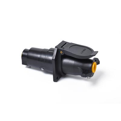 1 Paar runder Auto-Anhänger-Stecker, 7 Pole, RV-Stecker und Buchse, Lichtstecker, 7-Wege-Stecker