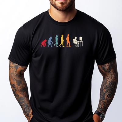 Software Developer Evolution Computer Geek Programmer Shirts Men Graphic Man Mens Clothes Alphabet