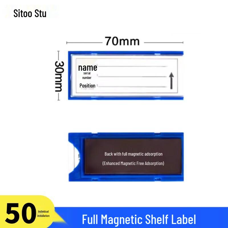 Magnetic Shelf Label Cards