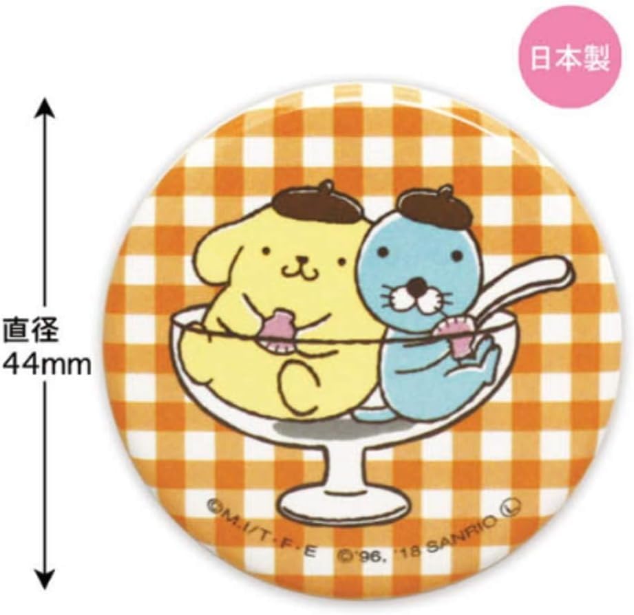 Toshin Pack Bonobono x Pompompurin Can Badge (Parfait) S3-CB100