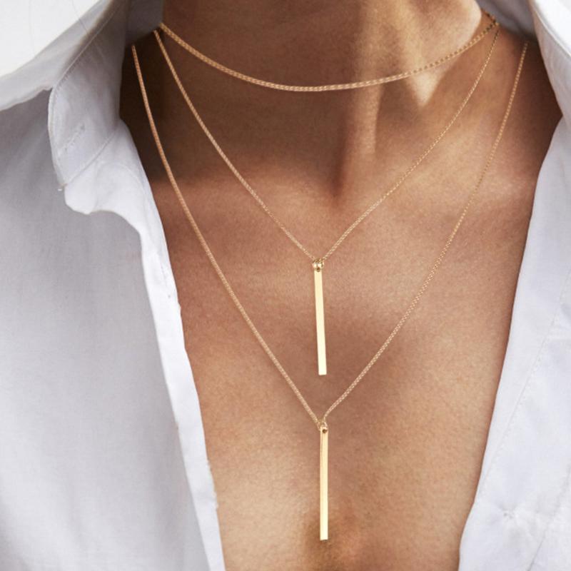 Cheap Fashion Coin Multi-layer Necklace Simple and Versatile ...
