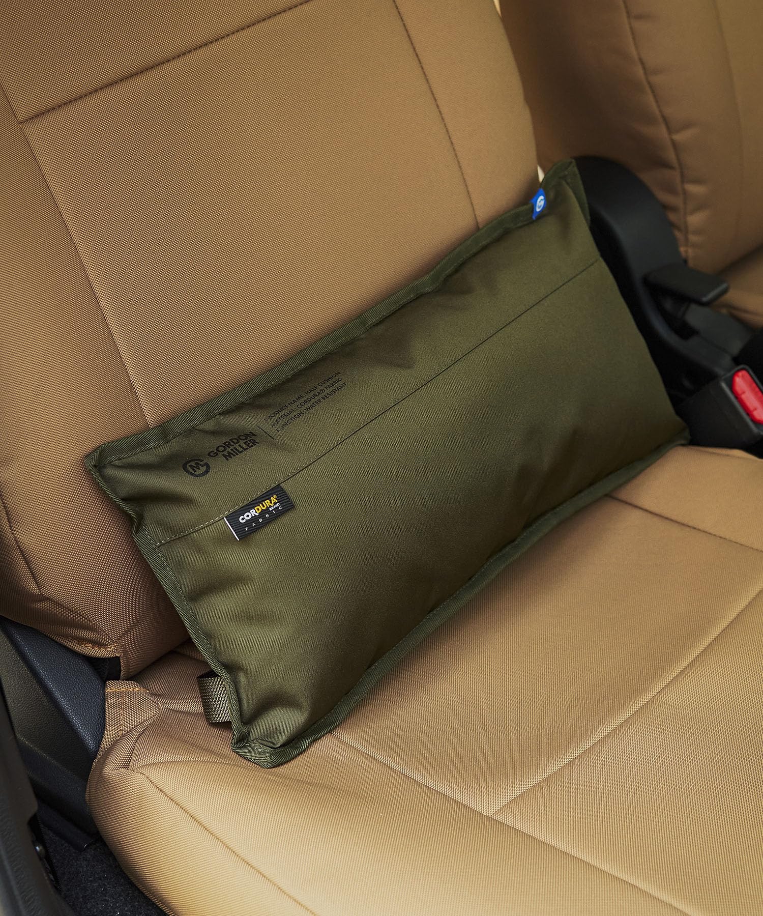 

GORDON MILLER Cordura Half Cushion, Water-Repellent, Olive Drab, 45cm Wide x 23cm Deep x 10cm High, 1710514