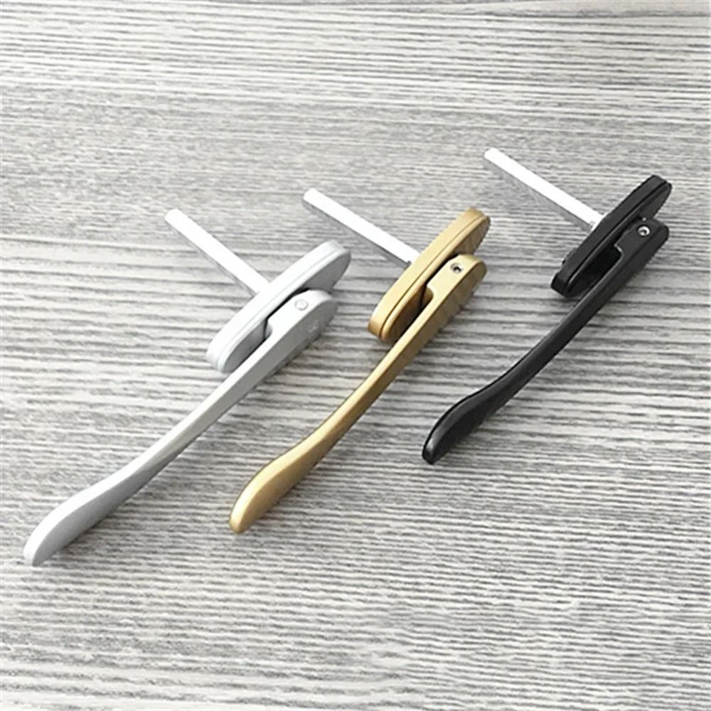 Zinklegierung Klapp-Türgriff Dünnes Flaches Design Fliegengitterfenstergriff Terrassenfenster