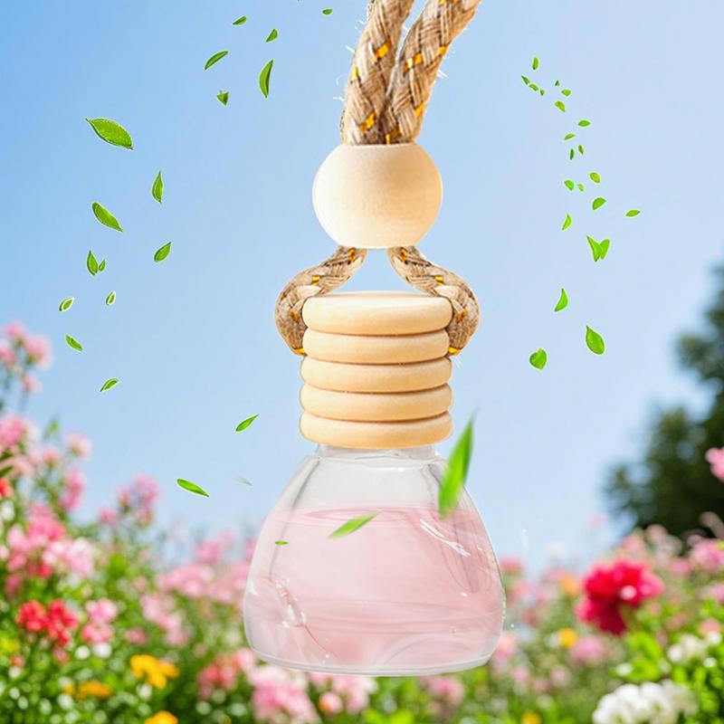 Auto Lufterfrischer Autoparfüm Clip Ätherisches Öl Diffusor Lüftungsschlitz Leere Glasflasche Dekoration Aromatherapie Glasflasche 1 Stück