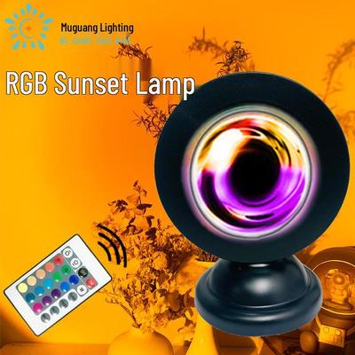 Sunset Glow Atmosphere Projection Light - Night Table Lamp for Living Room & Bedroom