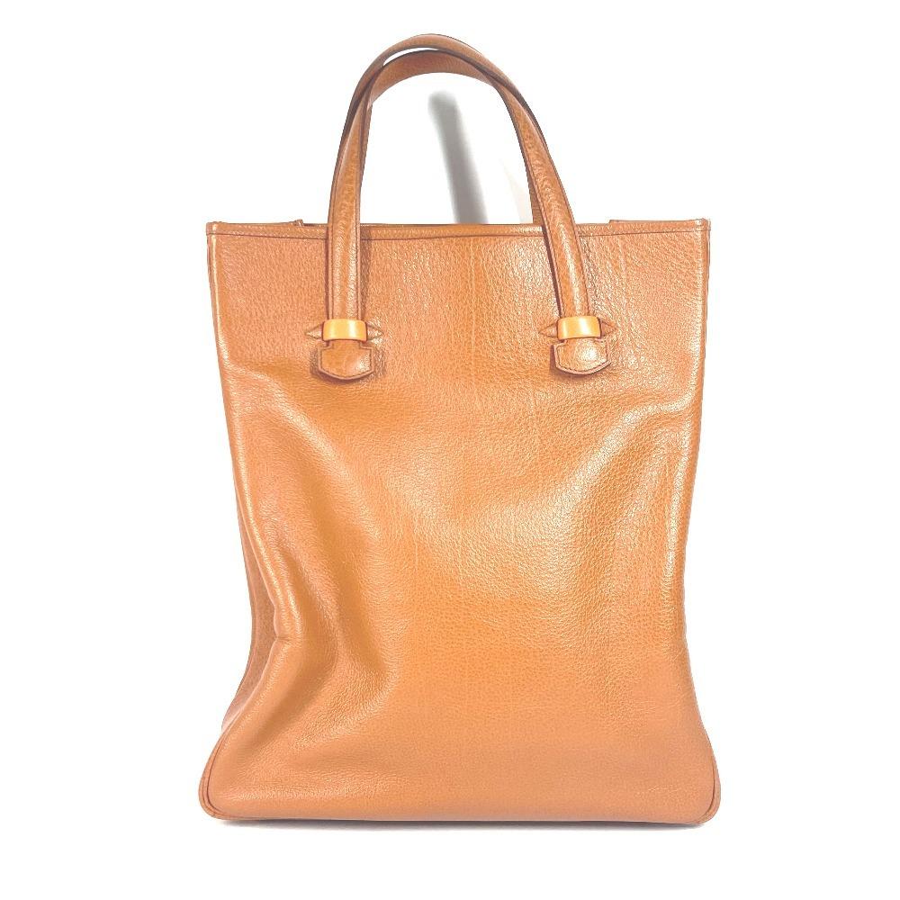 HERMES gallop Shoulder Bag, Vertical, Shoulder Bag Tote Bag Leather Gold Brown