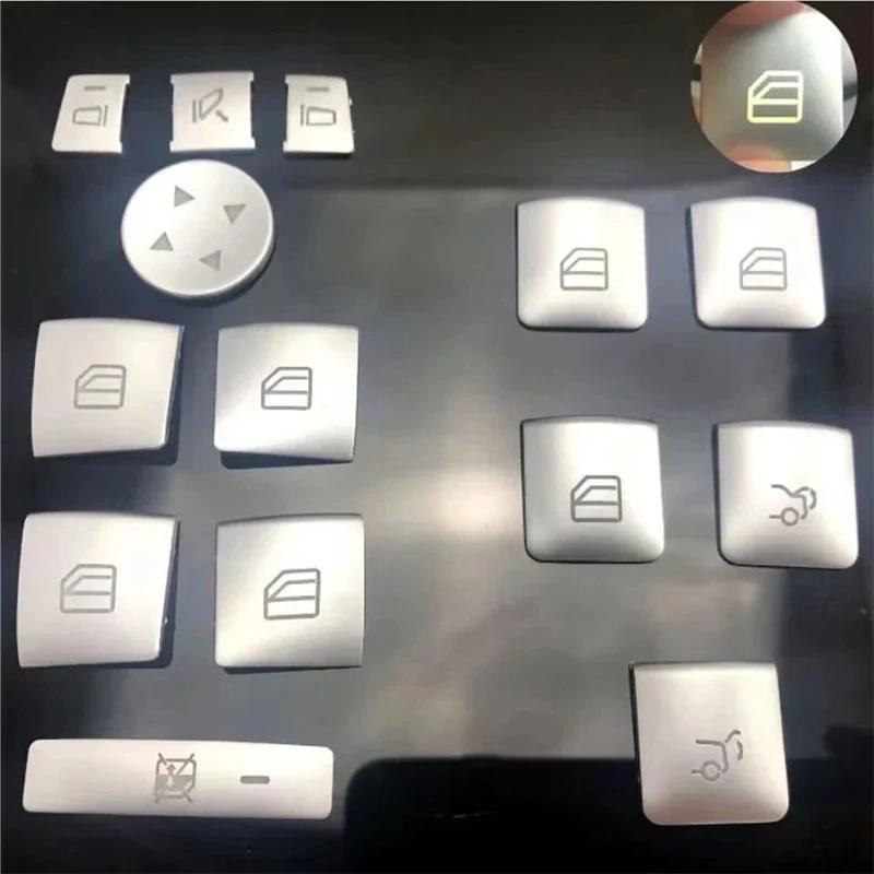 Car Window Glass Lift Button Trim Cover Sticker for Mercedes Benz A/B/C(W204)/E(W212)/GLA /CLA/ GLK/ GLE-class
