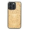 Wooden Case for iPhone 13 Pro Aztec Calendar Aniegre