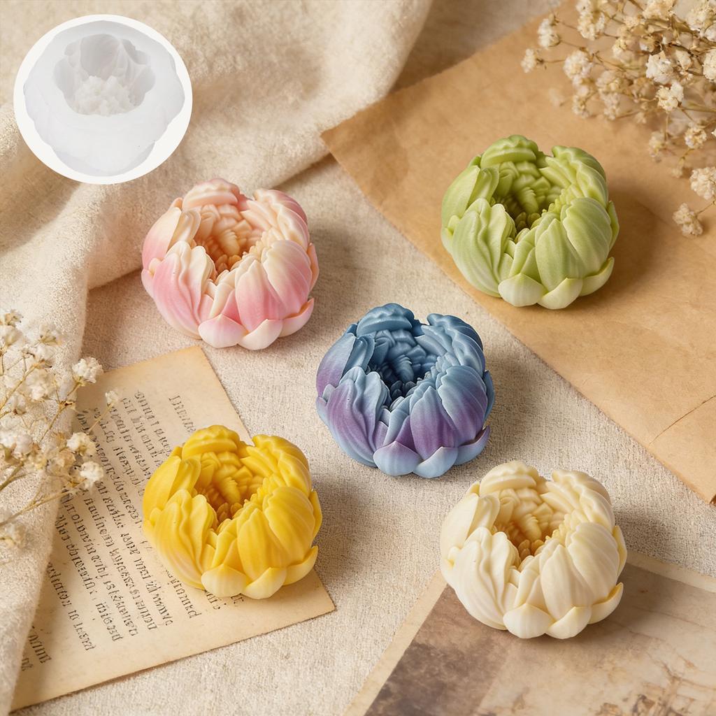 Scented Candle Mold Scented Diffuser Candle Mold Diy Flower Silicone Mold Silicone For Baking Candle Making Aromatherapy