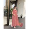 Bohemian Beach Holiday Long Women's Summer Plus Size Short Sleeve Loose Dress