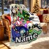 Custom Name Personalized Dandy's World Print Blanket, Home Decor, Bedroom, Sofa, Camping, Couch, Gifts for Birthday ChristmasEnthusiasts