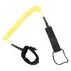 9.8ft Surf Leash Spiral TPU Coiled Stand Up Paddleboard Rope Surfboarding Ankle Strap 360 Degree