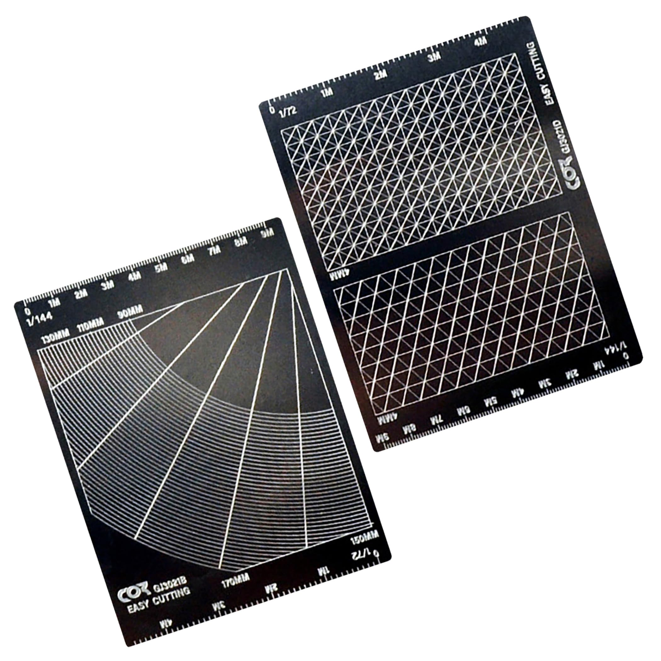 

Felimoa Masking Tape Cut Guide for Curves and Straight Lines, Painting, Plastic Models, Set of 2