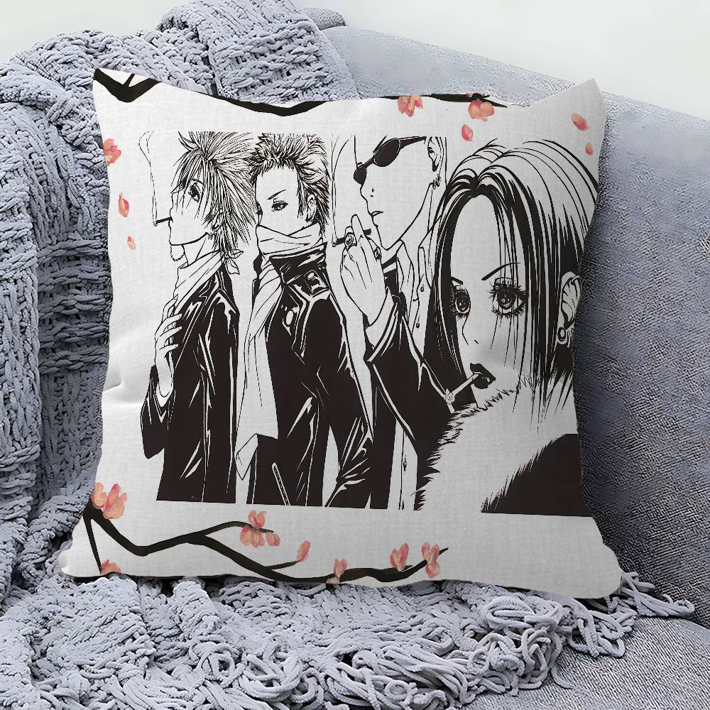 

Anime N-Nana Osaki Office Cushion Pillowcase Car Cushion Cover45X45CM Lumbar Pillowcase Sofa Pillowcover 30x30 cm