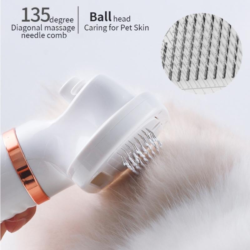 Pet Hair Dryer for Daily and Bath Grooming Hair Dryer Blowers 3 Speed Adjustable Temperature Nozzles Combs