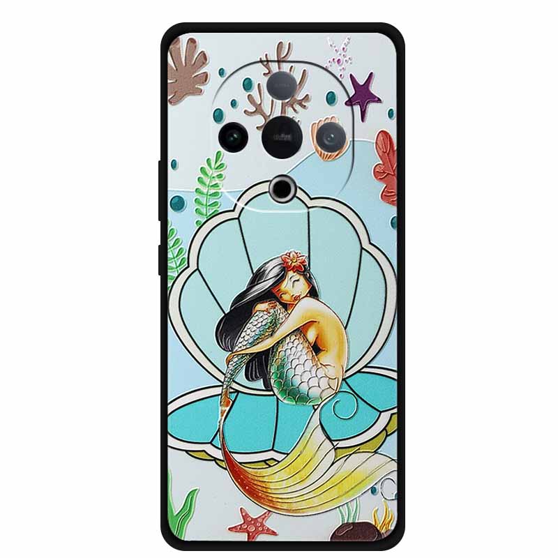 For Vivo Y300 5G Case 3D Emboss Flower Black Silicone Soft Back Cover Case For Vivo Y300C 2025 Phone Case 6.77" Coque Shell Para