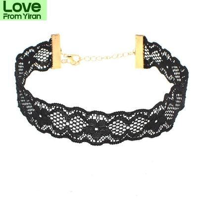 2 /3 Stück Sexy Hohlspitze Choker Neues Design Schwarze Choker-Halskette Einfache Schlüsselbeinkette für Damen Schmuck Klassische Spitzenhalskette