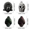Auténtico Silbato Azteca Fuerte Espeluznante Silbato Azteca de la Muerte Silbato de Guerra Azteca Gritón para Accesorios de Broma de Halloween