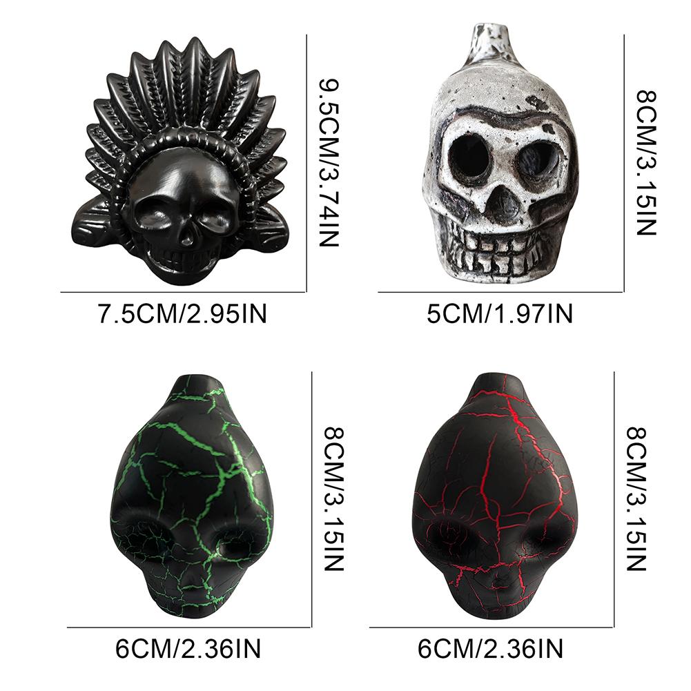 Auténtico Silbato Azteca Fuerte Espeluznante Silbato Azteca de la Muerte Silbato de Guerra Azteca Gritón para Accesorios de Broma de Halloween