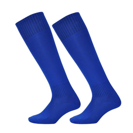 Solid Color Teenager Adult Football Soccer Training Men Sports High Tube Socks