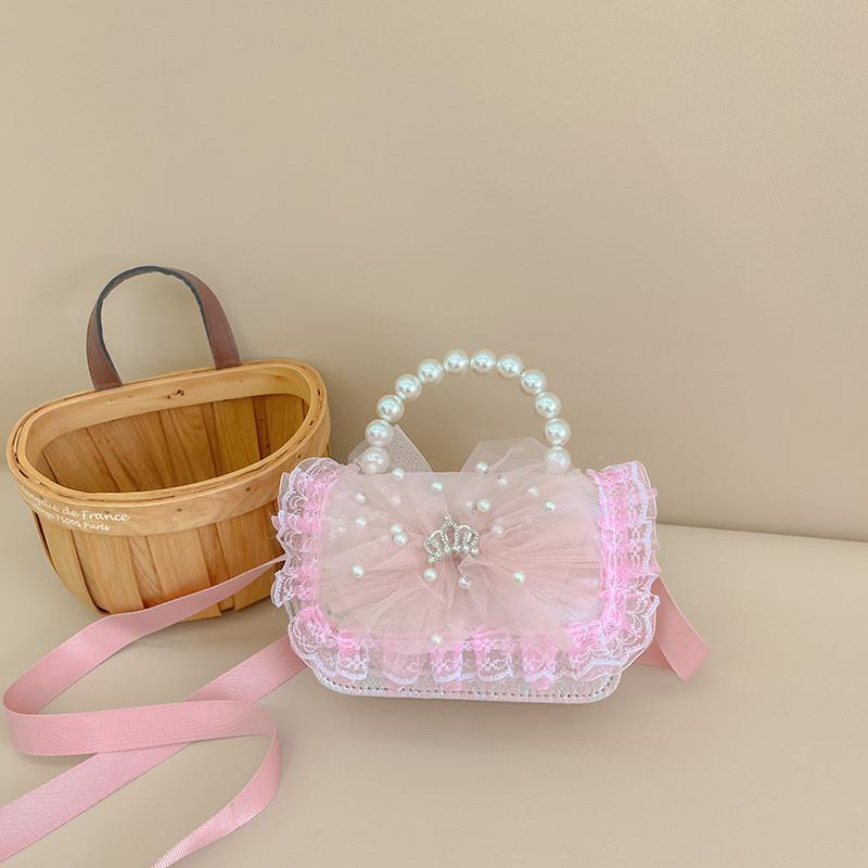 Stylish And Cute Girls Handbag Fashionable Children's Crossbody Bag With Bow Design
