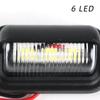 2 BUC. 6 LED Lumină Placă Număr Înmatriculare Auto Becuri Albe Lumini Plăcuță Înmatriculare pentru SUV Camion Remorcă Furgonetă Etichetă Lampă Treaptă Produse Auto