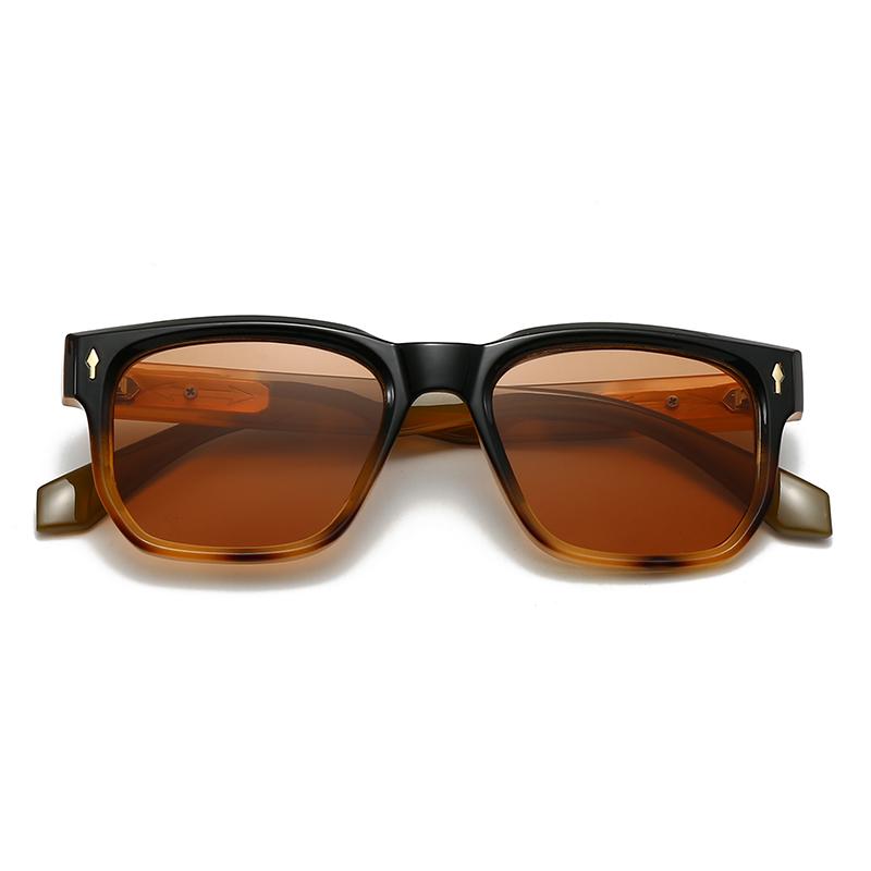 Evropské a americké sluneční brýle s plným rámem a nožičkami na kolíček, exportní, moderní šarm, retro sluneční brýle 62004