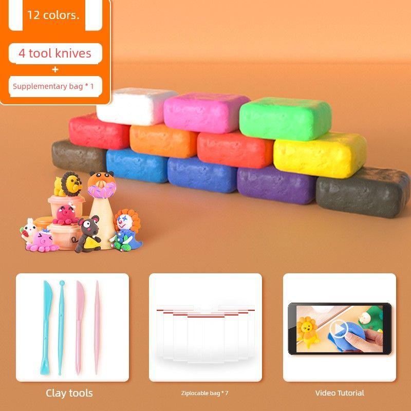 

Deli Kids Plasticene Baby 12-Color Ultra-Light Clay