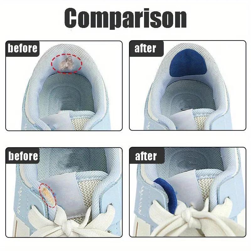 A set of 6 patches, sports shoe repair patches, shoe side damage, inner lining hole repair, shoe heel wear repair patches