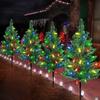 Outdoor Solar Christmas Tree Lights Waterproof LED Garden Lamps For Lawn Patio Landscape Decoration Party Decor