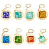 Seven Impact Genshin Elements Keychain Geo Anemo Electro Dendro Hydro Pyro Cryo