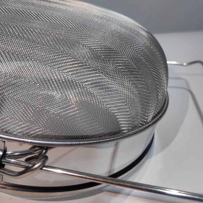 304 Stainless Steel Multi-Functional Honey Filter Mesh Sieve, Ultra-Fine Double Layer, Adjustable for Impurities Extraction.