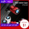 BACO1 2025 Hot 4Pcs Car Wheel Air Stem Cover Tire Valve Dustproof Caps For G30 G20 G05 G07 G02 G01 E70 E71 F40 F10 F30 F07 F06 F20
