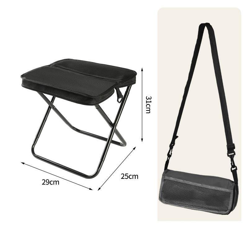 Travel Friendly Folding Stool Oxford Fabric Lightweight Build Outdoors Picnics