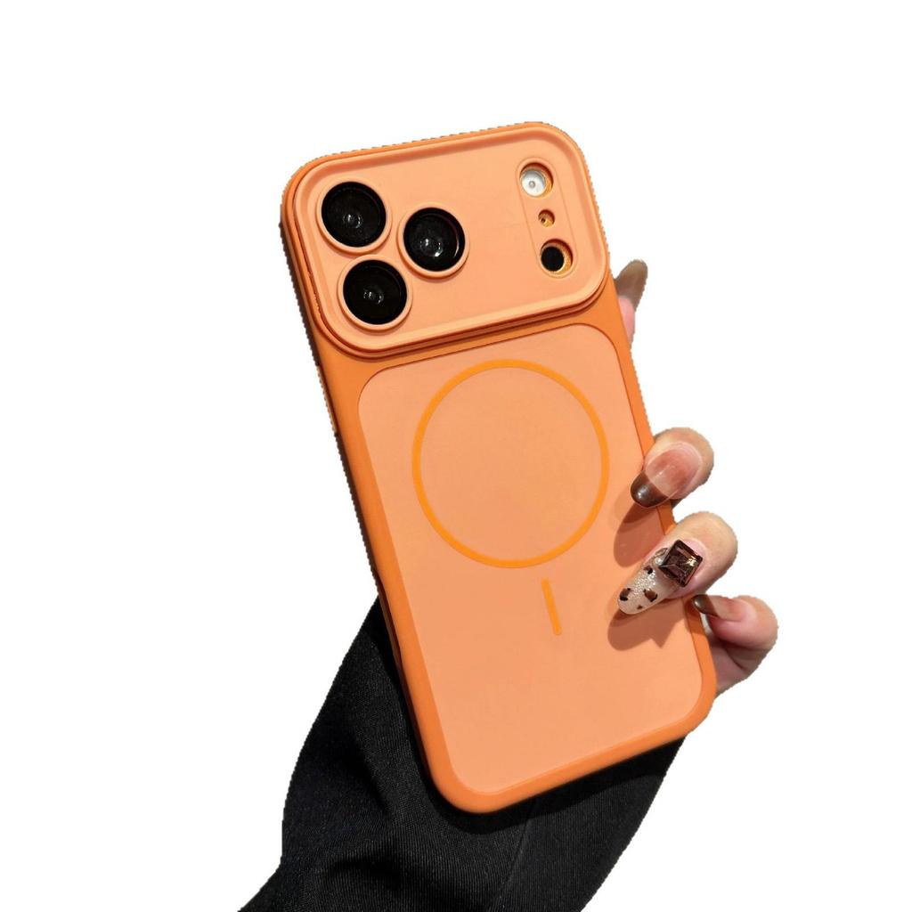 Apple 17ProMax Magnetic Color-block Two-in-One Matte Skin-feel Phone Case for iPhone16