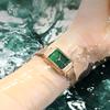 Achengy Small Green Watch Light Luxury Women'S Watch Fashion Watch Female Student Junior High School Retro Simple Women'S Quartz Watch