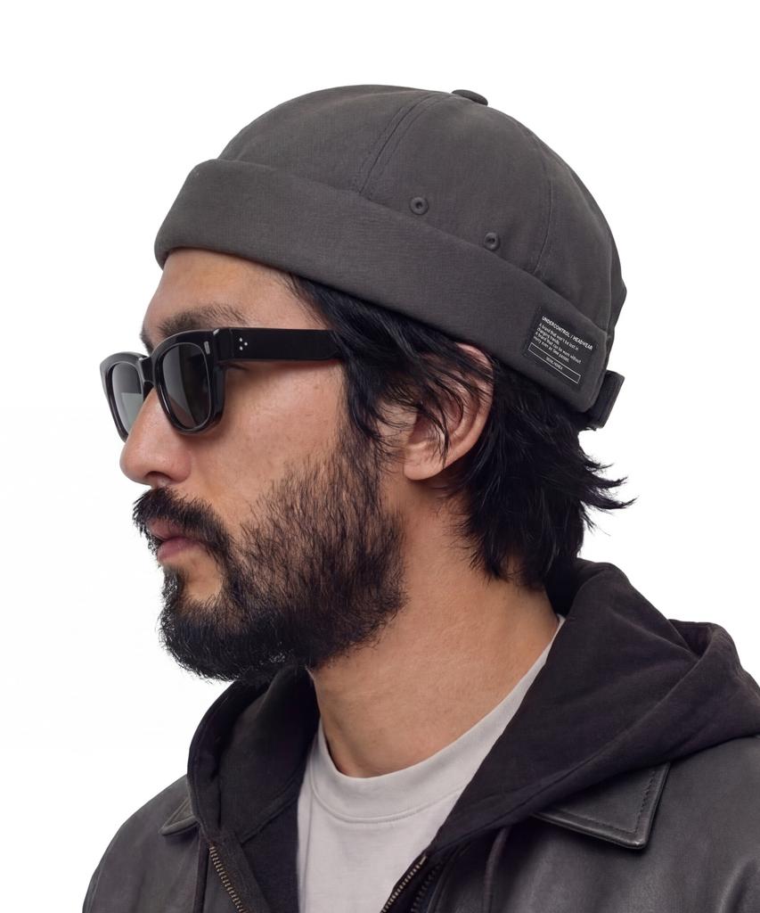 Eondeokeonteulol Cotton Brimless Cap Mold Cap / Twill Cotton / Charcoal