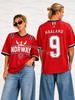 26 MAGLIA BANDIERA NORVEGIA T-shirt Haaland N.9 T-shirt da donna con scollo a V T-shirt per tifosi di calcio del Messico T-shirt ad asciugatura rapida da uomo e donna