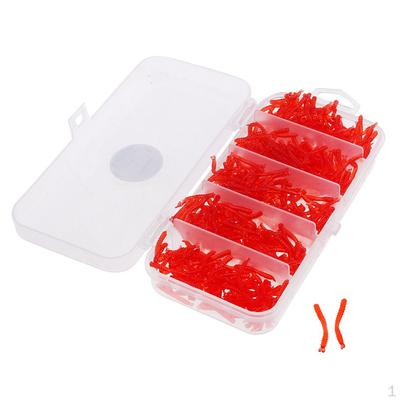 500pcs Soft Lure Worms Fishing Baits Trout 2cm