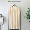 Nightdress Women's Summer Thin Tencel Cotton Nightdress Short Sleeve Cute Lace Large-Sized Skirt Real Silk Cotton Dress Fancy