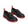 Dr. Martens Leder 3-Ösen Schnürung Niedrige Freizeitschuhe Unisex Schwarz 30555004