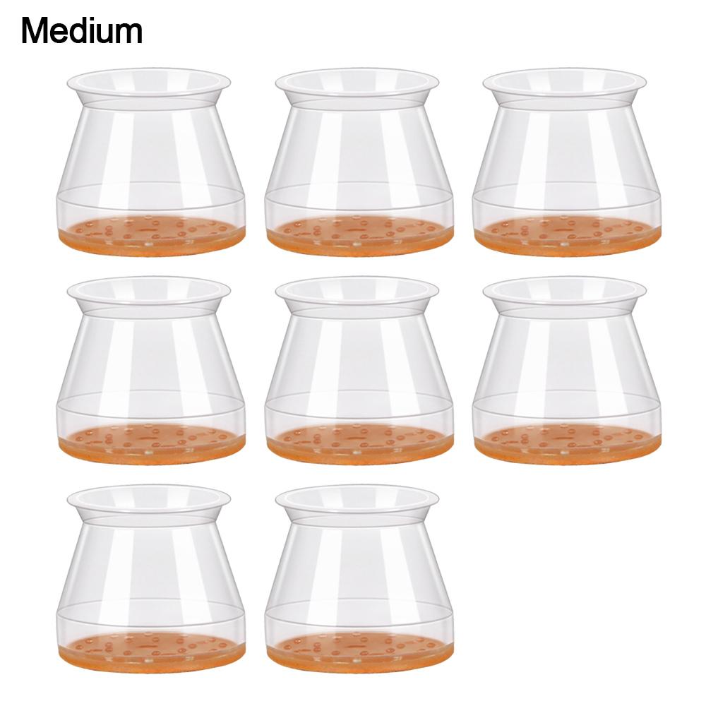 8pcs/Set High Quality Round Chair Leg Cover Silicone Silent Chair Leg Floor Protector Thickened Elastic Chair Foot Pads Table