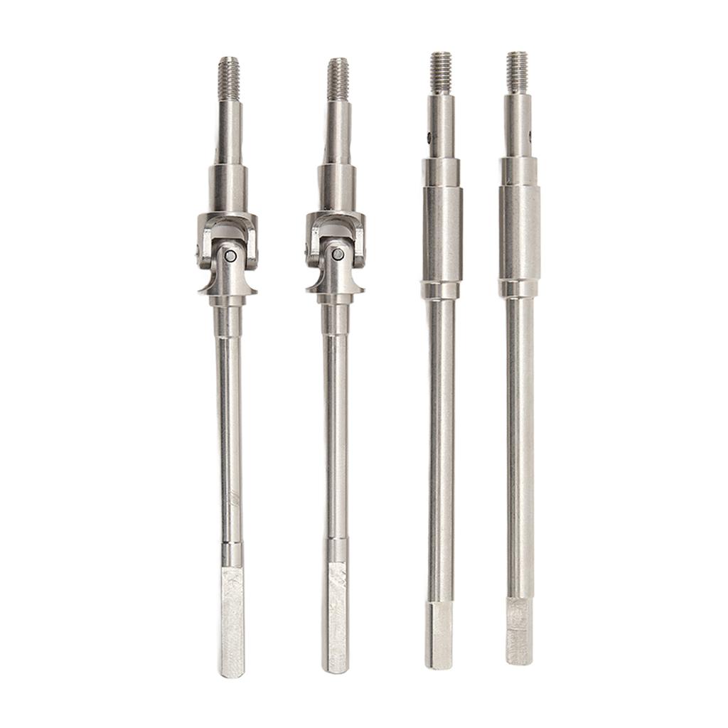 Stainless Steel RC Car Axle Shaft Front Rear Axle Drive Shaft CVD Set for FMS 110 Explorer