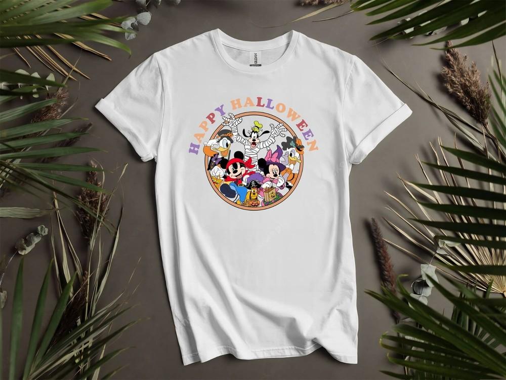

Happy Halloween Disneyland T-shirt T shirt Men Women Unisex Tshirt I209 4XL