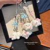 Cinnamoroll Cartoon Kitten Pendant: Cute Flocked Charm for Mobile Phone Accessories