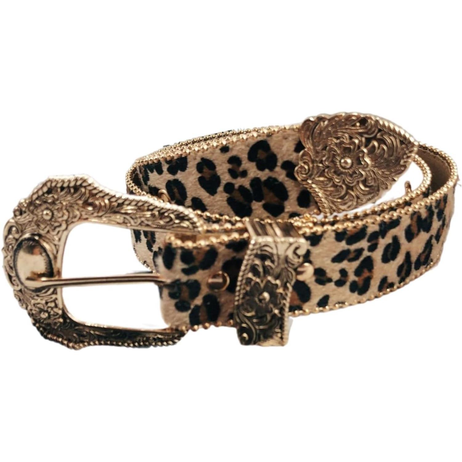 Waist Belt - Leopard Print Waist Decor for Women s Jeans Pants