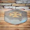 60.96 Cm Medieval Templar Knight Shield Larp Re-enactment Cross Warrior Shield Medieval Armour Steel Shield Best For Gift