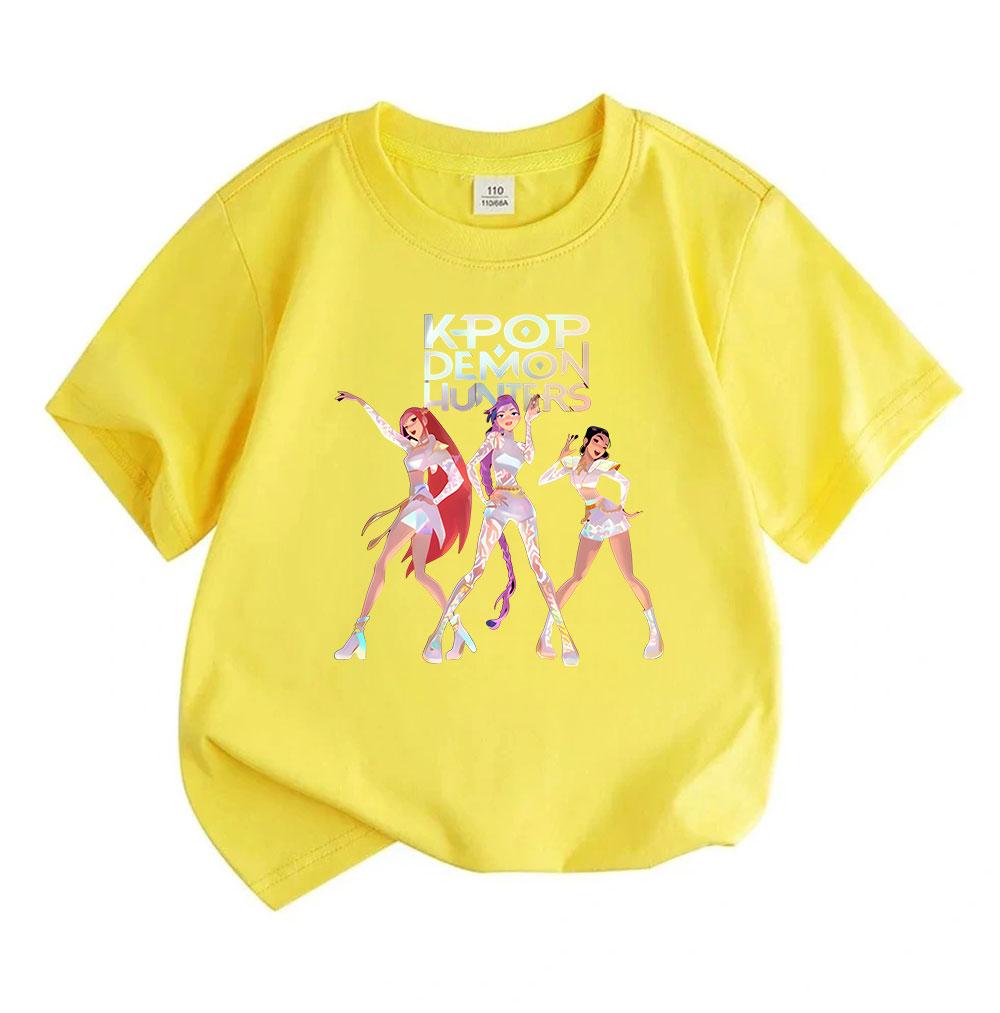 Kids Boys Girls 100% Cotton Crew Neck Short Sleeve T-Shirt,