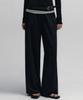 NEEV Soft Touch Stripe Wide Pants (Black)